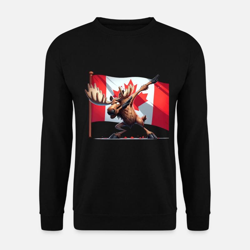 Moose Salute: Canada's Pride - Unisex Sweatshirt - black