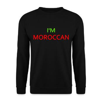 Im moroccan - morocco - Unisex Sweatshirt - black - Front - Alina (178cm) & Michal (187cm)
