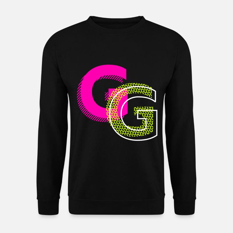Initial letter G - Unisex Sweatshirt - black