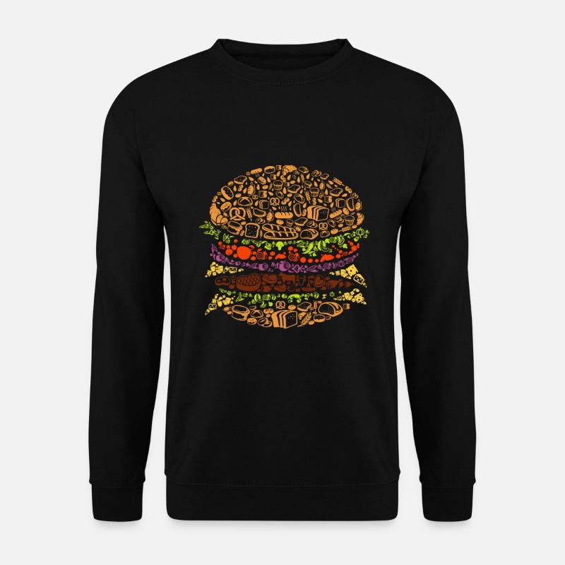 Burger - Unisex Sweatshirt - black