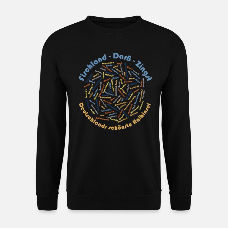 WordCloud (Poisson-Darß-Zingst Edition) - Sweat-shirt Unisexe - noir