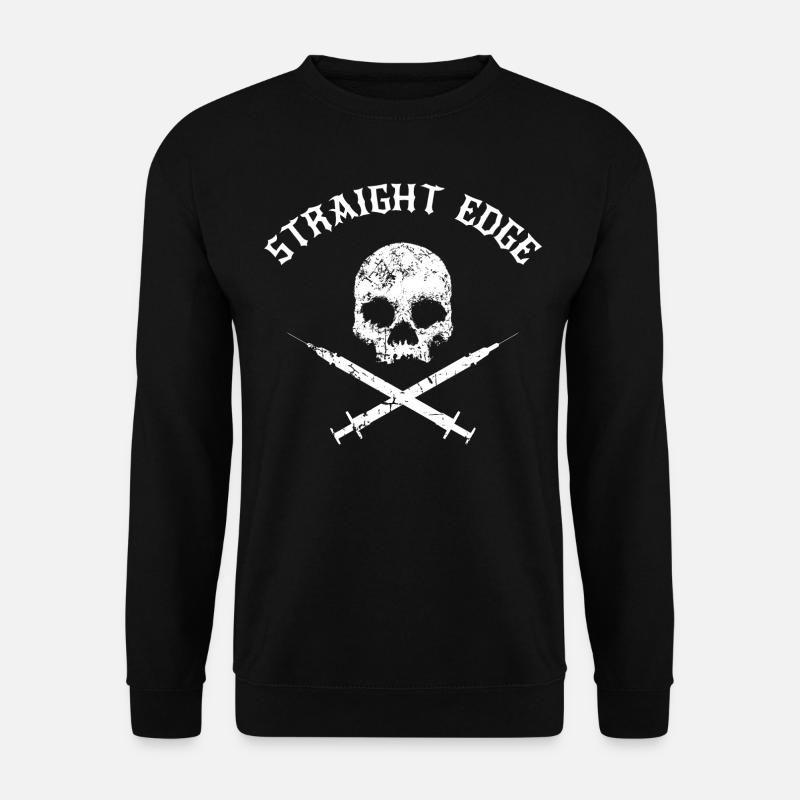 Straight Edge - Drogenfrei - Unisex Pullover - Schwarz