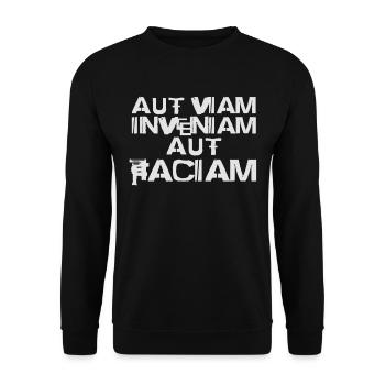 Aut viam inveniam aut faciam | Hannibal - Sweat-shirt Unisexe - noir - Devant - Alina (178cm) & Michal (187cm)
