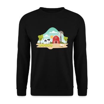 ferme - Sweat-shirt Unisexe - noir - Devant - Alina (178cm) & Michal (187cm)