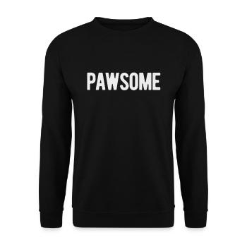 Pawsome - Unisex Pullover - Schwarz - Vorne - Alina (178cm) & Michal (187cm)