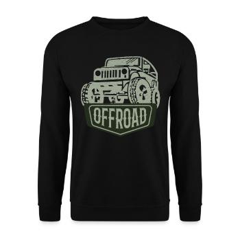 Offroad, Adventure, 4x4, Geländewagen, Allrad - Unisex Pullover - Schwarz - Vorne - Alina (178cm) & Michal (187cm)