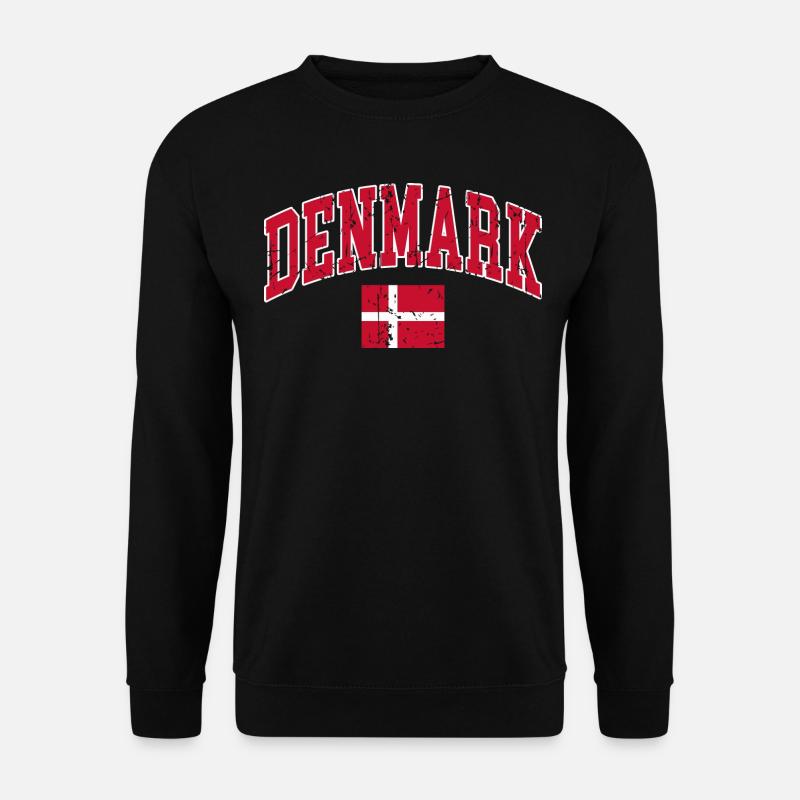 Dänemark Flagge denmark flag - Unisex Pullover - Schwarz