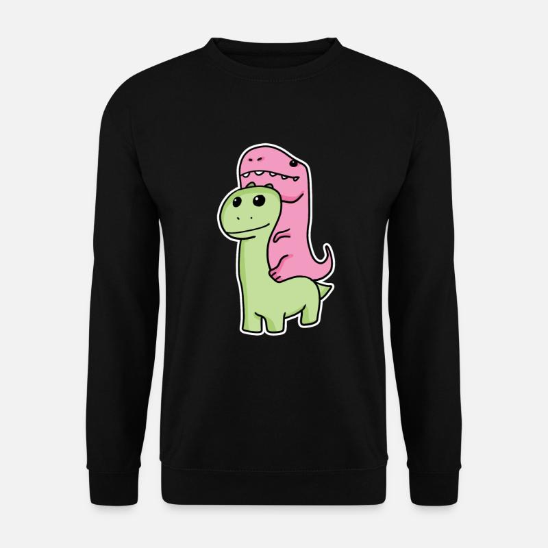 Two dinosaurs - Unisex Sweatshirt - black