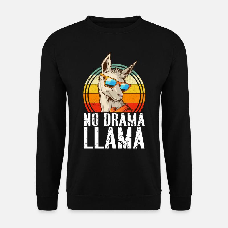 Kein Drama LLama - Unisex Pullover - Schwarz