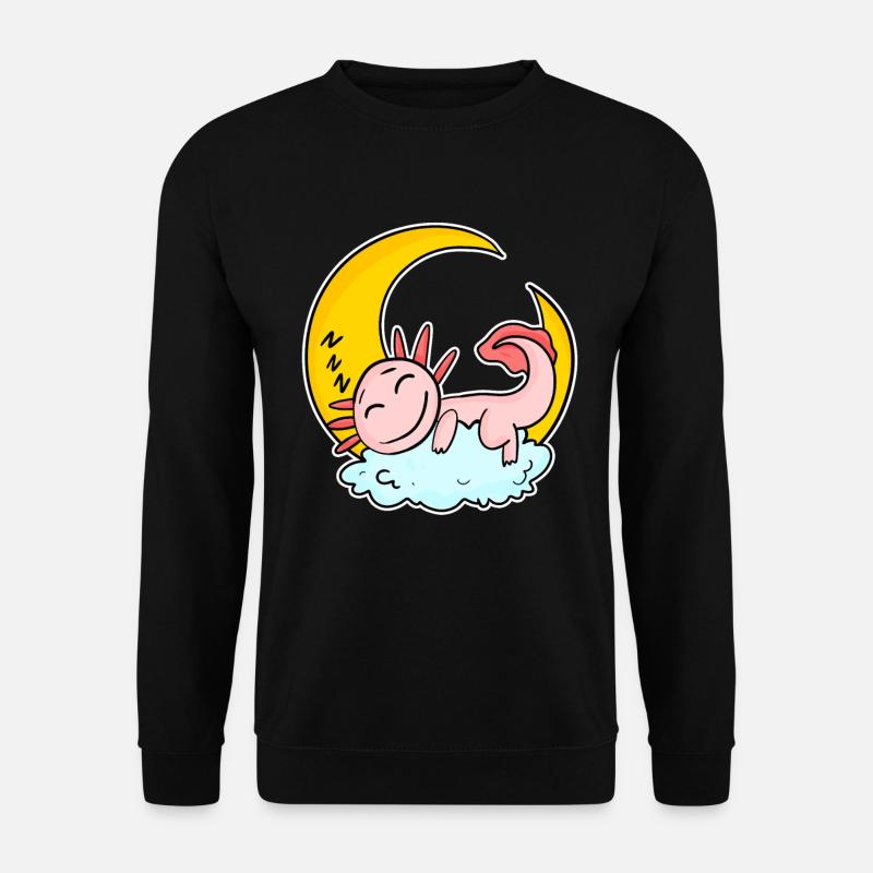 Sleeping axolotl - Unisex Sweatshirt - black