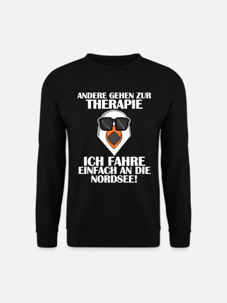 Nordsee Plattdeutsch Spruch - Unisex Pullover - Schwarz