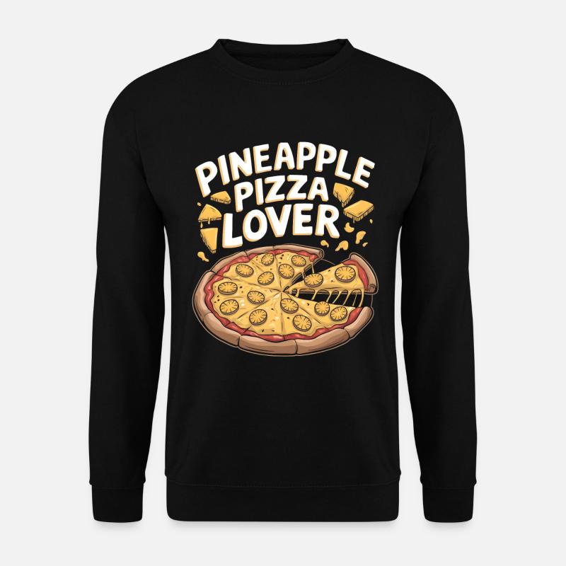 Ananas-Pizza-Liebhaber - Unisex Pullover - Schwarz