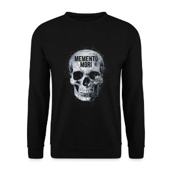 Crâne Memento mori - Sweat-shirt Unisexe - noir - Devant - Alina (178cm) & Michal (187cm)
