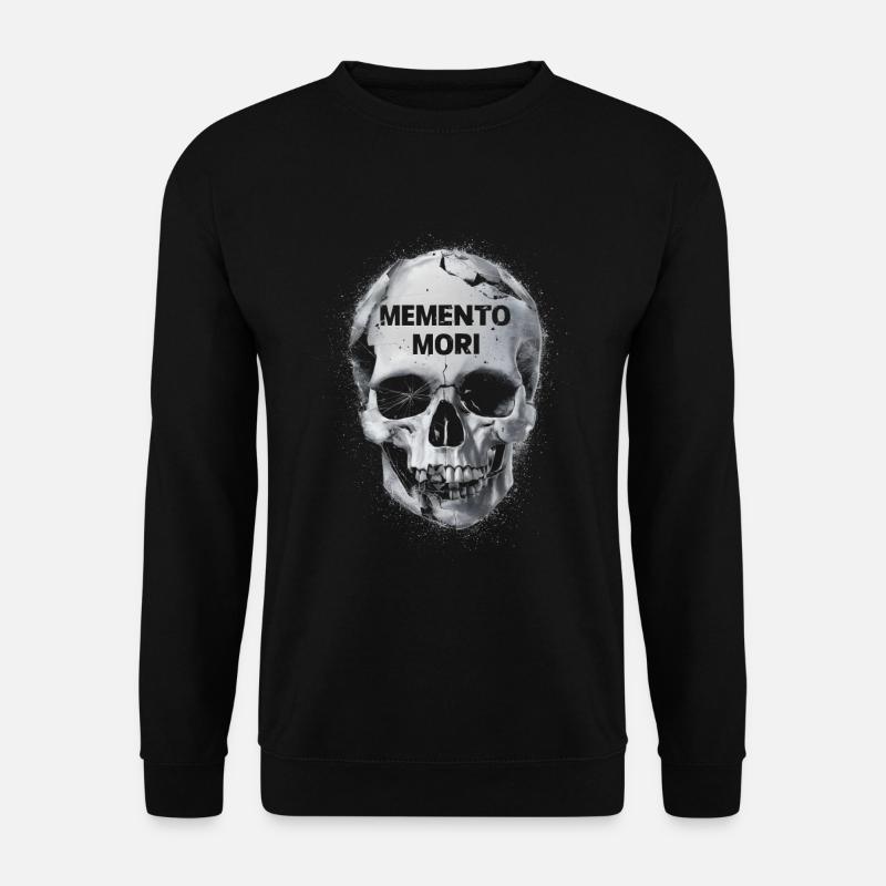Memento mori Schädel - Unisex Pullover - Schwarz