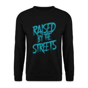 Von der Straße erhoben - Unisex Pullover - Schwarz - Vorne - Alina (178cm) & Michal (187cm)