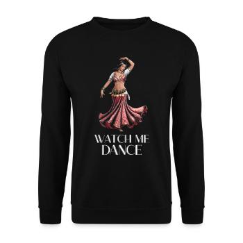 Danseuse orientale regarde-moi danser - Sweat-shirt Unisexe - noir - Devant - Alina (178cm) & Michal (187cm)