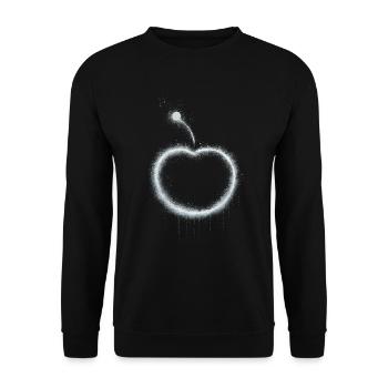 Apple - Unisex Sweatshirt - black - Front - Alina (178cm) & Michal (187cm)