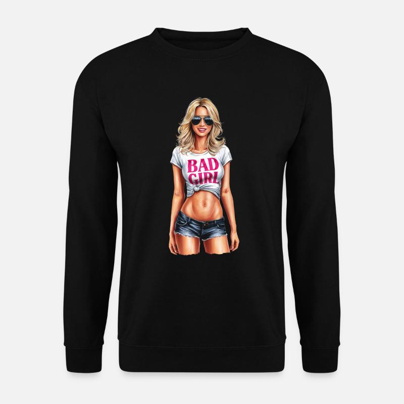 Bößes Mädchen - Unisex Pullover - Schwarz