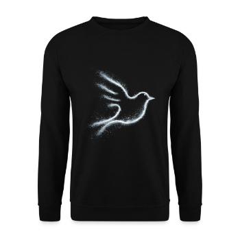 Vogel - Unisex Pullover - Schwarz - Vorne - Alina (178cm) & Michal (187cm)