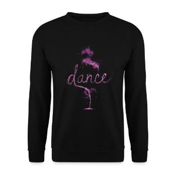Dance purple dust - Unisex Sweatshirt - black - Front - Alina (178cm) & Michal (187cm)