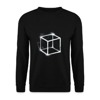 Cube - Sweat-shirt Unisexe - noir - Devant - Alina (178cm) & Michal (187cm)