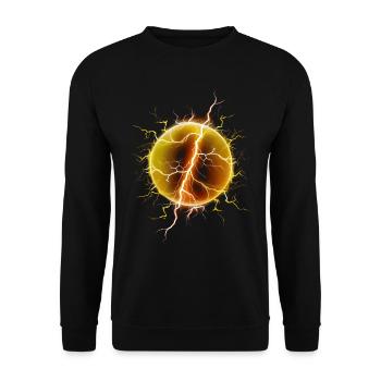 Energy ball - Unisex Sweatshirt - black - Front - Alina (178cm) & Michal (187cm)