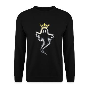 Fantôme avec une couronne - Sweat-shirt Unisexe - noir - Devant - Alina (178cm) & Michal (187cm)