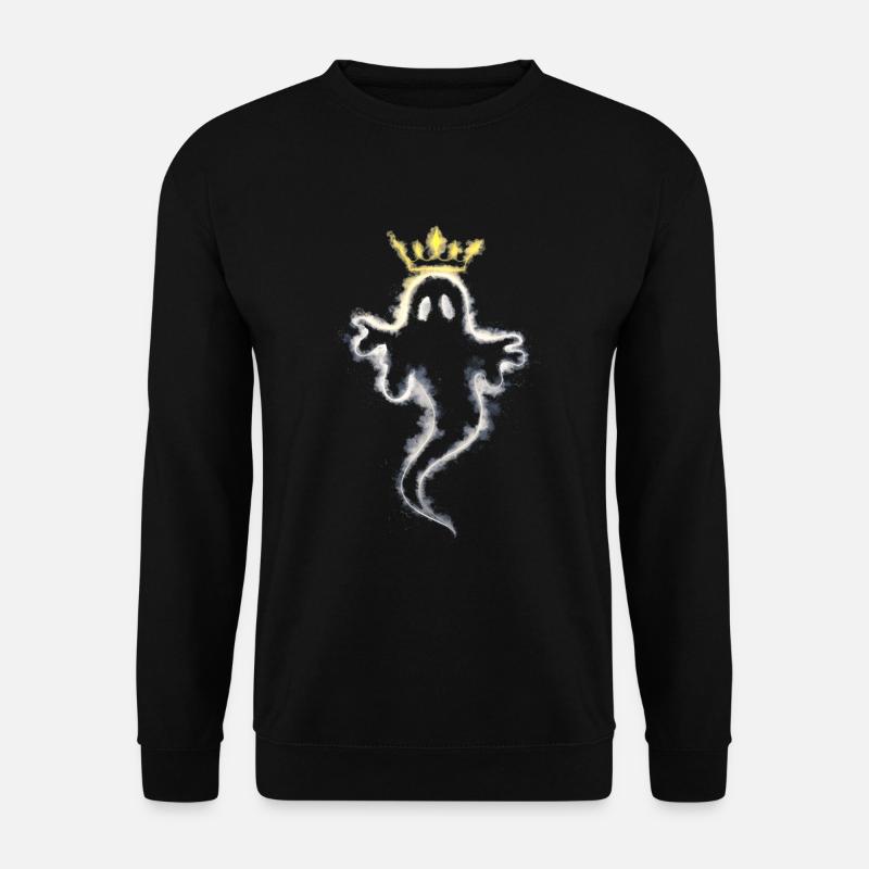 Ghost with a crown - Unisex Sweatshirt - black