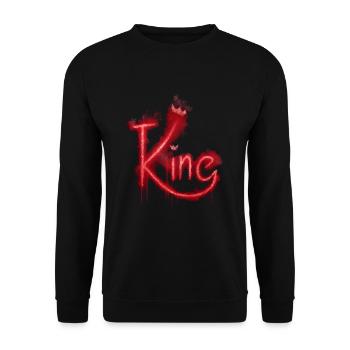 König - Unisex Pullover - Schwarz - Vorne - Alina (178cm) & Michal (187cm)