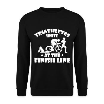 Triathlon - Unisex Pullover - Schwarz - Vorne - Alina (178cm) & Michal (187cm)