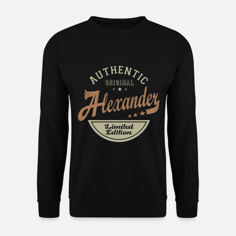 Alexander personalisierter Geschenkname Alexander - Unisex Pullover - Schwarz