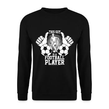 Footballeurs - Sweat-shirt Unisexe - noir - Devant - Alina (178cm) & Michal (187cm)