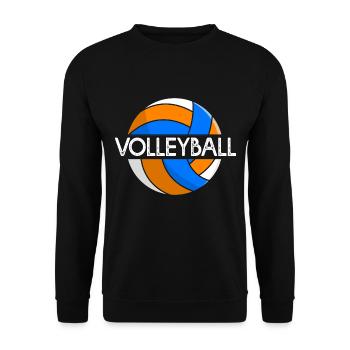 volleyball volleyball gift team volleyball - Unisex Sweatshirt - black - Front - Alina (178cm) & Michal (187cm)