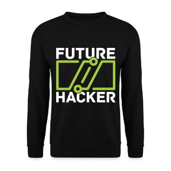 Programmierer Coder Software Entwickler - Unisex Pullover - Schwarz - Vorne - Alina (178cm) & Michal (187cm)