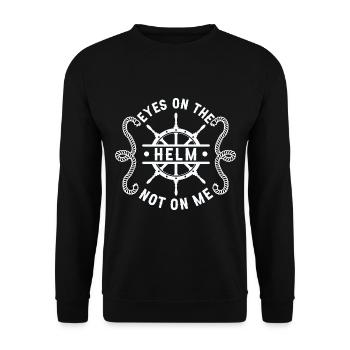 Seglen Segelboot Segler - Unisex Pullover - Schwarz - Vorne - Alina (178cm) & Michal (187cm)