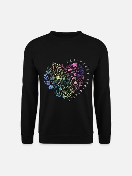 Pro-Choice-Frauenrechte Empowered Women Blumen - Unisex Pullover - Schwarz