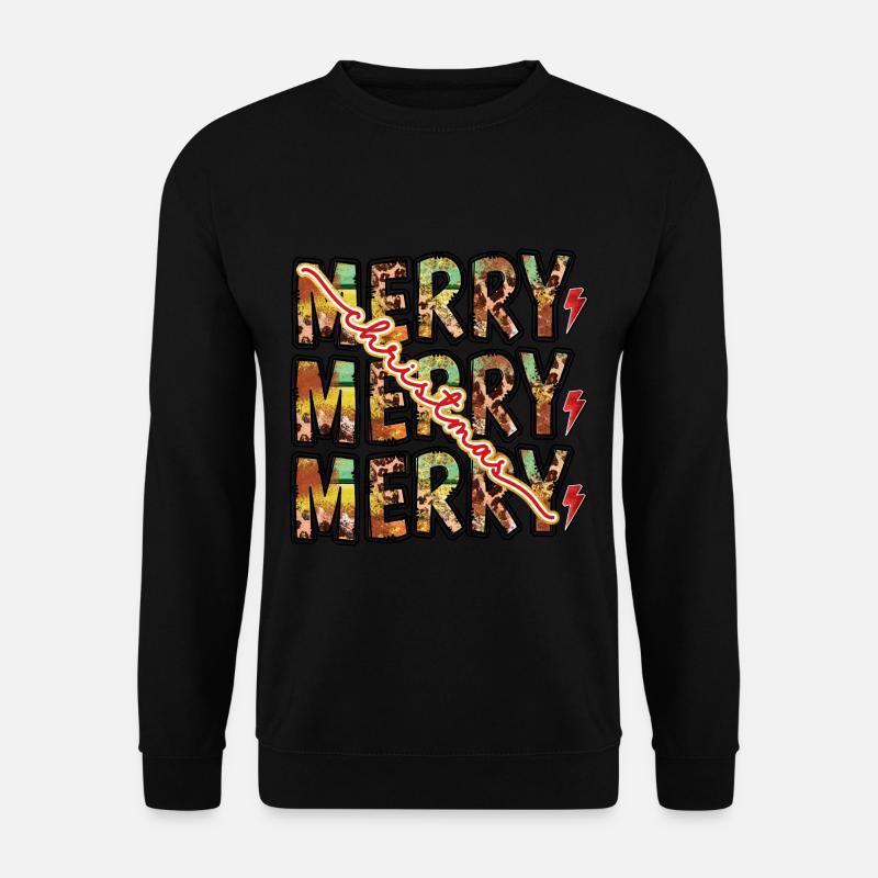 Merry Merry Christmas - Unisex Pullover - Schwarz