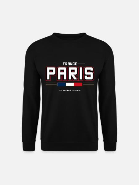 Paris - Unisex Pullover - Schwarz
