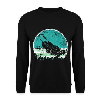 Tondeuse à gazon Tondeuse à gazon Jardinier de jardin - Sweat-shirt Unisexe - noir - Devant - Alina (178cm) & Michal (187cm)