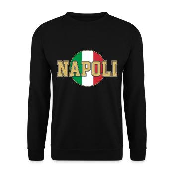 NAPOLI - Unisex Sweatshirt - black - Front - Alina (178cm) & Michal (187cm)