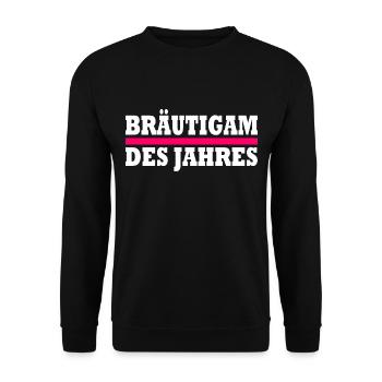bräutigam des jahres - Unisex Pullover - Schwarz - Vorne - Alina (178cm) & Michal (187cm)
