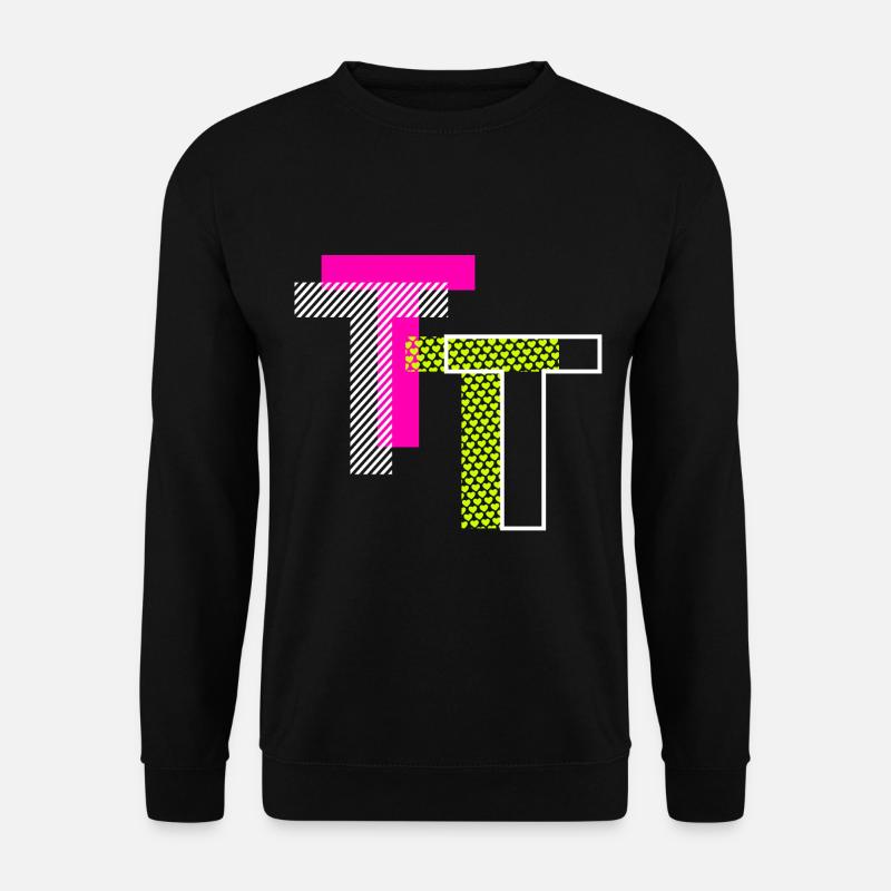 Buchstabe T - Unisex Pullover - Schwarz