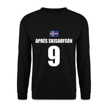 Apres Skisaufson Island Sauf Trikot Mallorca - Unisex Pullover - Schwarz - Vorne - Alina (178cm) & Michal (187cm)