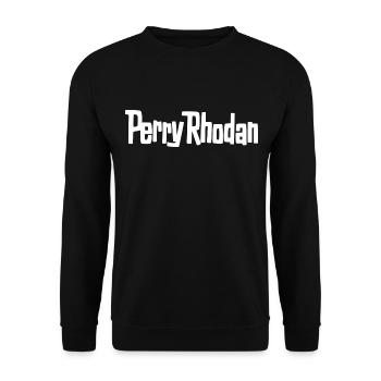 Perry Rhodan Logo weiß - Unisex Pullover - Schwarz - Vorne - Alina (178cm) & Michal (187cm)