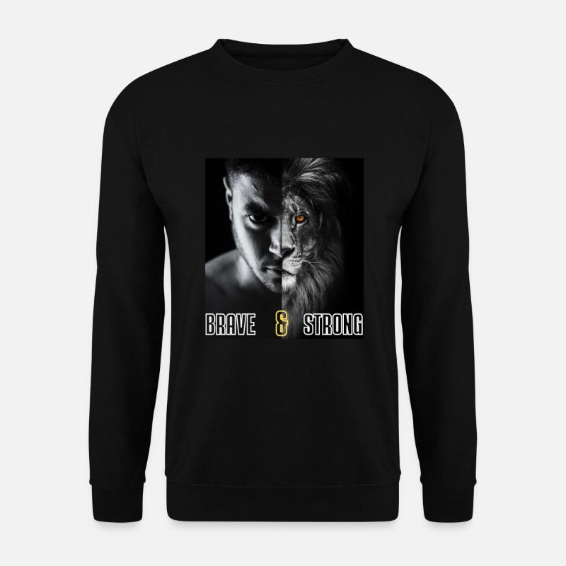 Brave and Strong - Unisex Sweatshirt - black