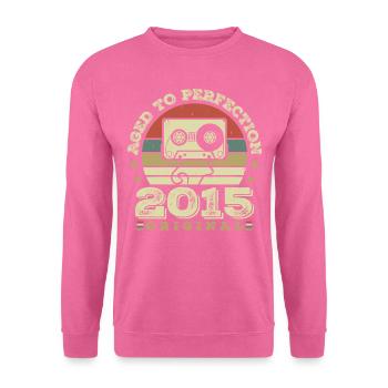 Original Vintage Jubiläums-Geschenkidee 2015 - Unisex Pullover - Pink - Vorne