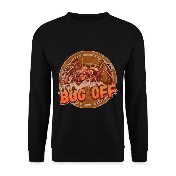 Bug Off Pest Control Exterminator Design for a - Unisex Sweatshirt - black - Front - Alina (178cm) & Michal (187cm)