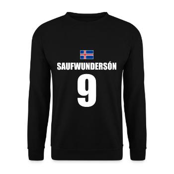 Saufwunderson Island Sauf Trikot Mallorca - Unisex Pullover - Schwarz - Vorne - Alina (178cm) & Michal (187cm)