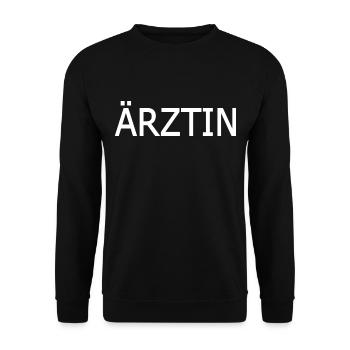 Ärztin - Unisex Pullover - Schwarz - Vorne - Alina (178cm) & Michal (187cm)
