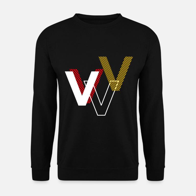 V v v - Unisex Pullover - Schwarz